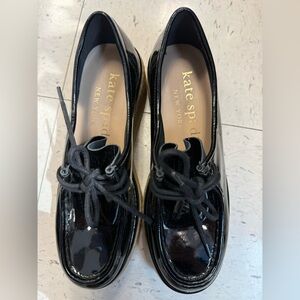 Kate Spade Glossy Black Loafers - Brand New!!